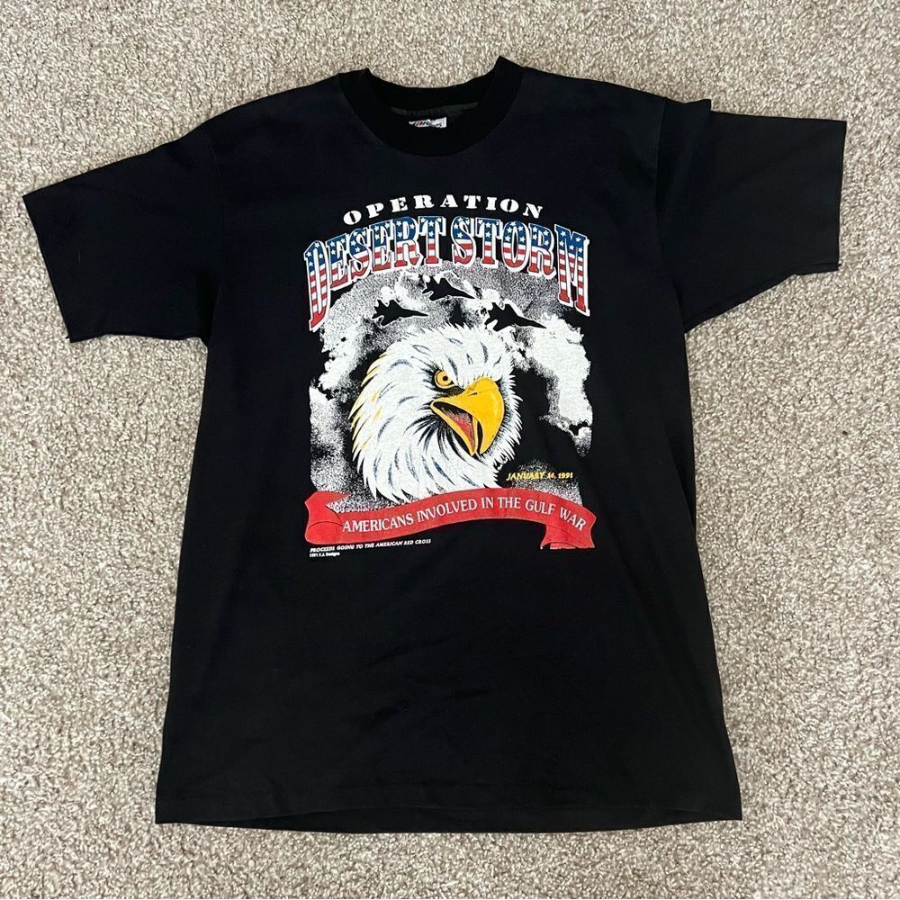 Vintage Desert Storm graphic tee men's L